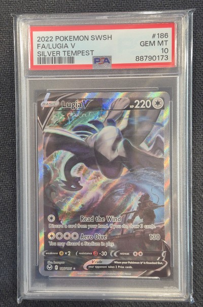 2022 Pokemon Silver Tempest Lugia V Alt Art #186 PSA 10