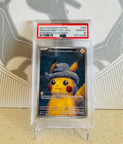 2023 Pokemon Promo Pikachu with Grey Felt Hat #085 PSA 10
